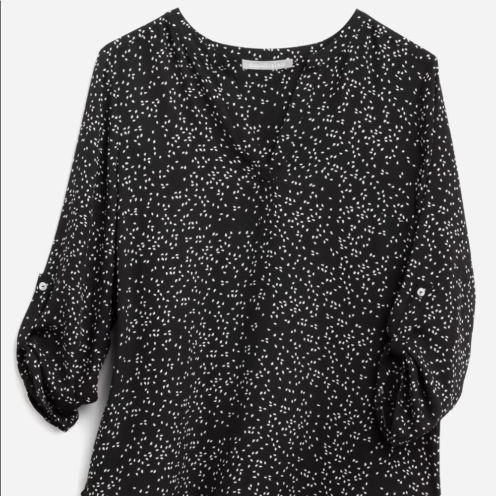 Daniel Rainn Koda Split Neck Blouse